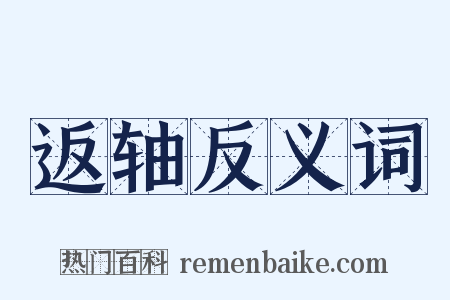 返轴反义词是什么意思的图片